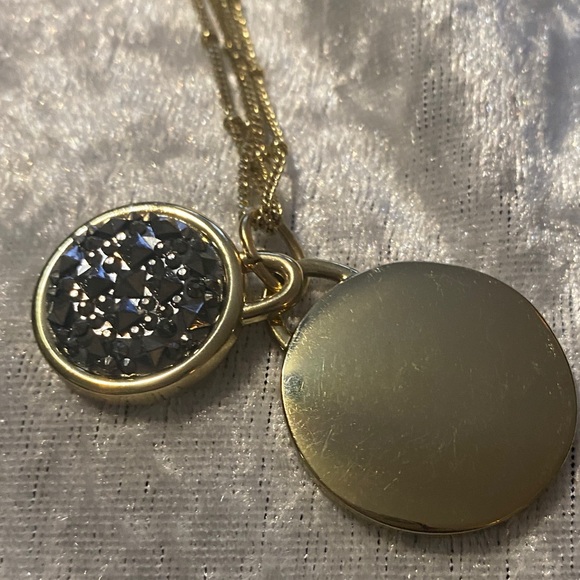 Lane Bryant Gold Necklace with Silver Pendant - Picture 6 of 8